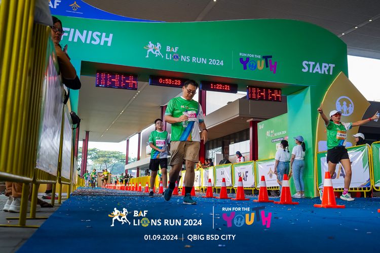 Race photo from BAF LIONS RUN 2024