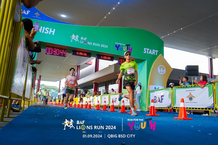 Race photo from BAF LIONS RUN 2024