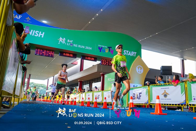Race photo from BAF LIONS RUN 2024