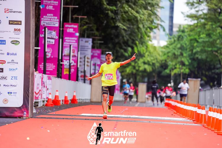 Race photo from Smartfren Run 2024