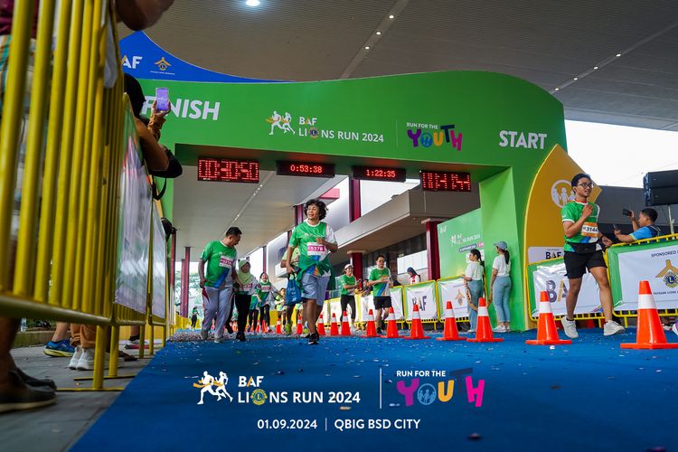 Race photo from BAF LIONS RUN 2024