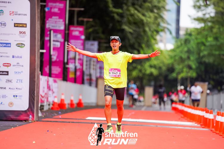 Race photo from Smartfren Run 2024
