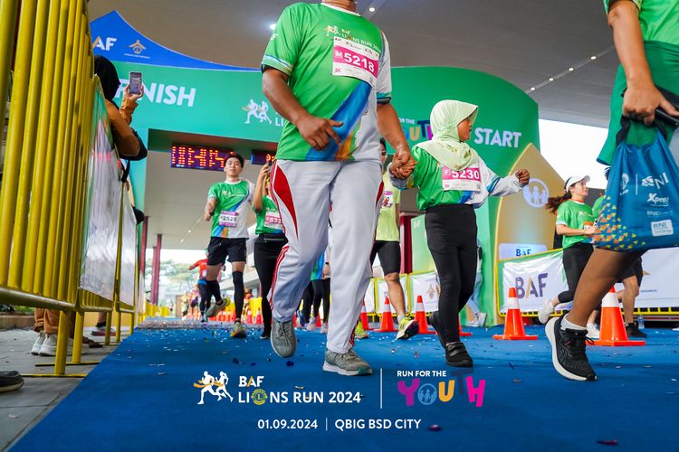 Race photo from BAF LIONS RUN 2024