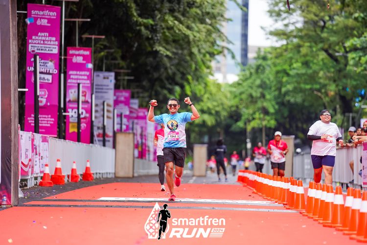 Race photo from Smartfren Run 2024