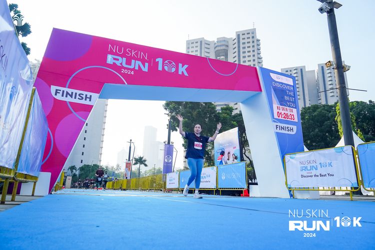 Race photo from Nu Skin Run 10K