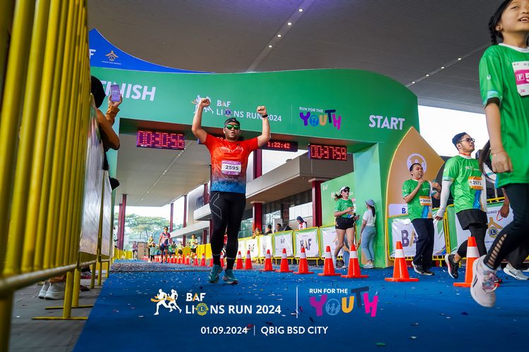 Race photo from BAF LIONS RUN 2024