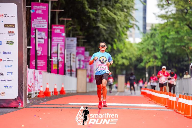 Race photo from Smartfren Run 2024