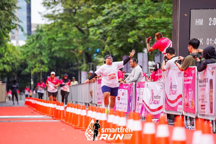 Race photo from Smartfren Run 2024