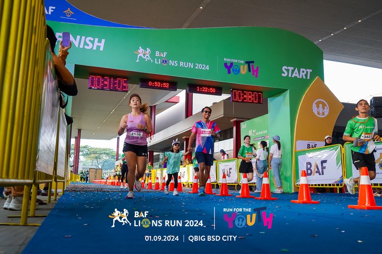 Race photo from BAF LIONS RUN 2024