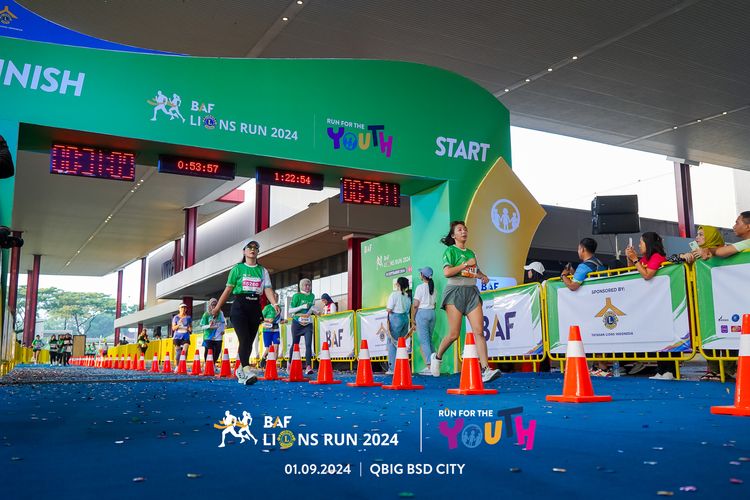 Race photo from BAF LIONS RUN 2024