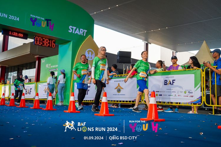 Race photo from BAF LIONS RUN 2024