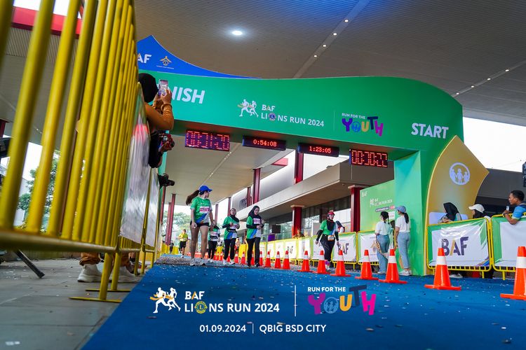 Race photo from BAF LIONS RUN 2024