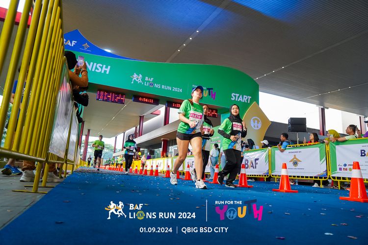 Race photo from BAF LIONS RUN 2024