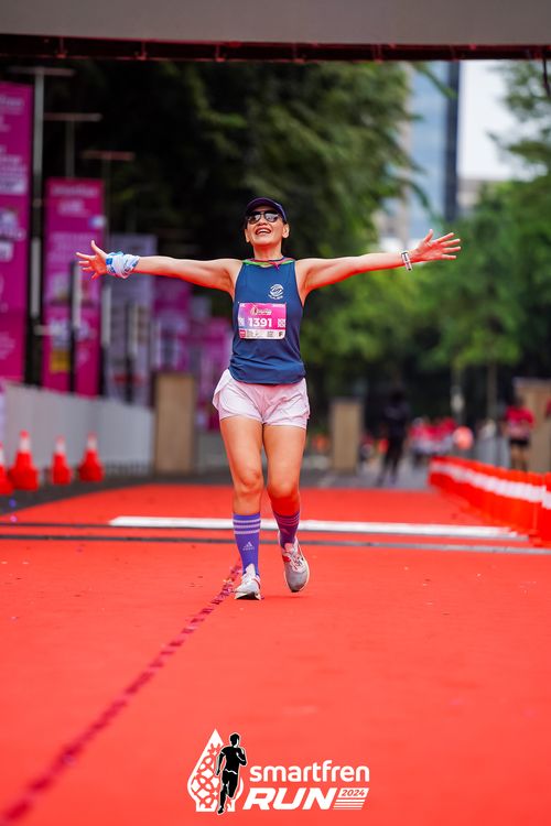 Race photo from Smartfren Run 2024