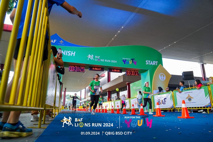 Race photo from BAF LIONS RUN 2024