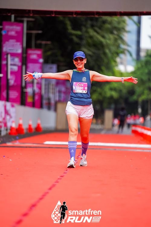 Race photo from Smartfren Run 2024