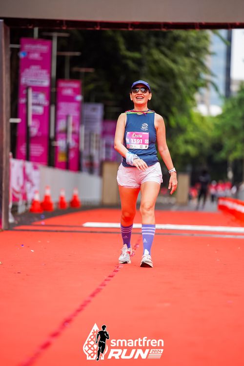 Race photo from Smartfren Run 2024
