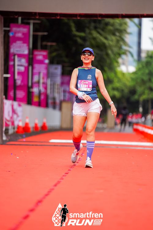 Race photo from Smartfren Run 2024