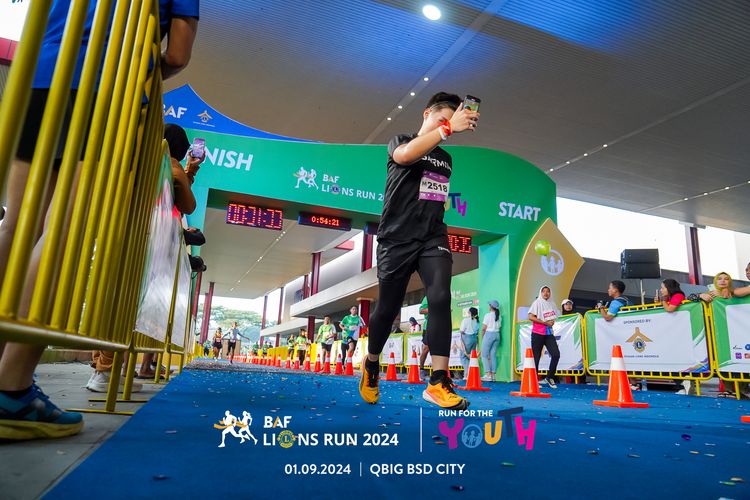 Race photo from BAF LIONS RUN 2024
