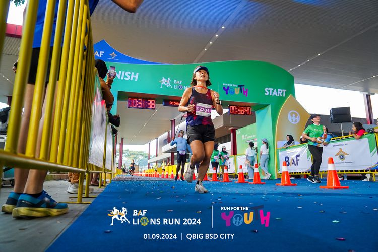Race photo from BAF LIONS RUN 2024
