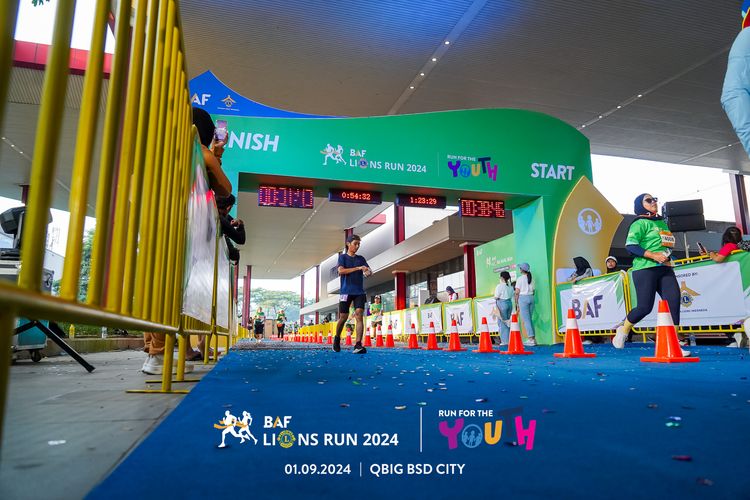 Race photo from BAF LIONS RUN 2024