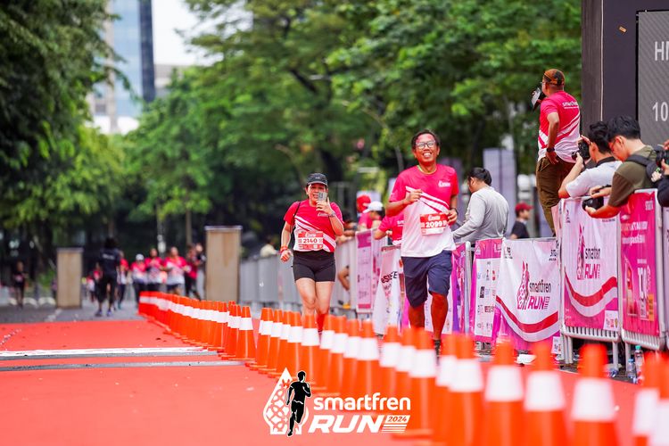 Race photo from Smartfren Run 2024