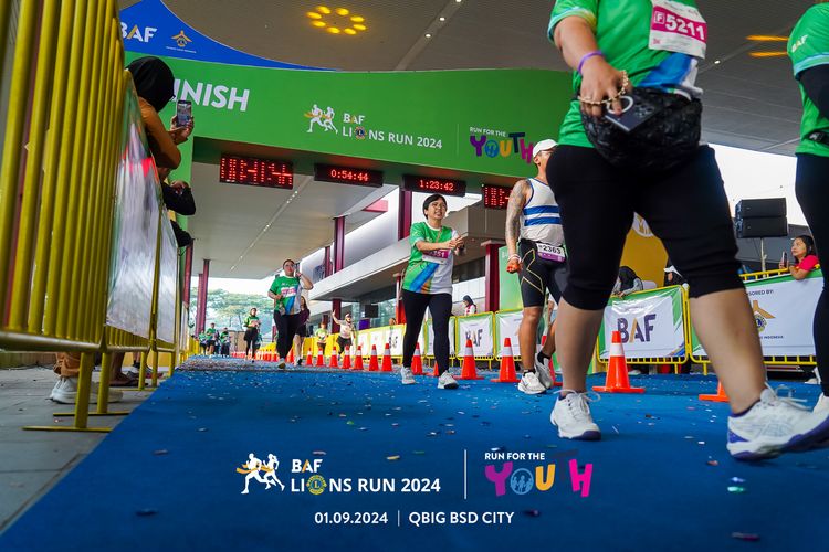 Race photo from BAF LIONS RUN 2024