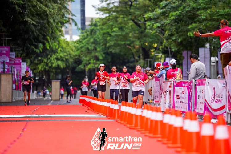 Race photo from Smartfren Run 2024