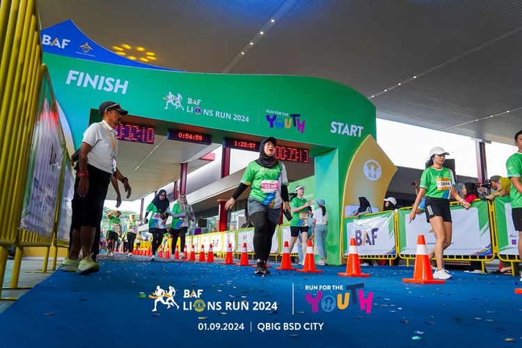 Race photo from BAF LIONS RUN 2024