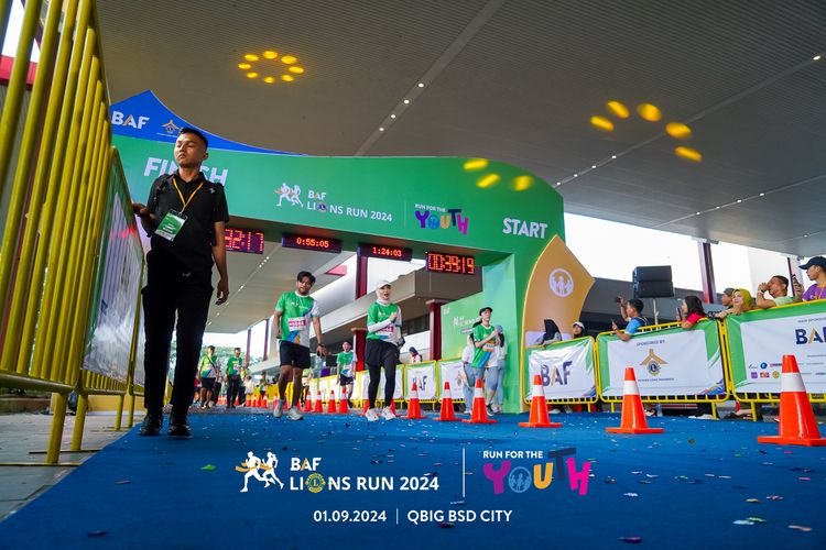 Race photo from BAF LIONS RUN 2024