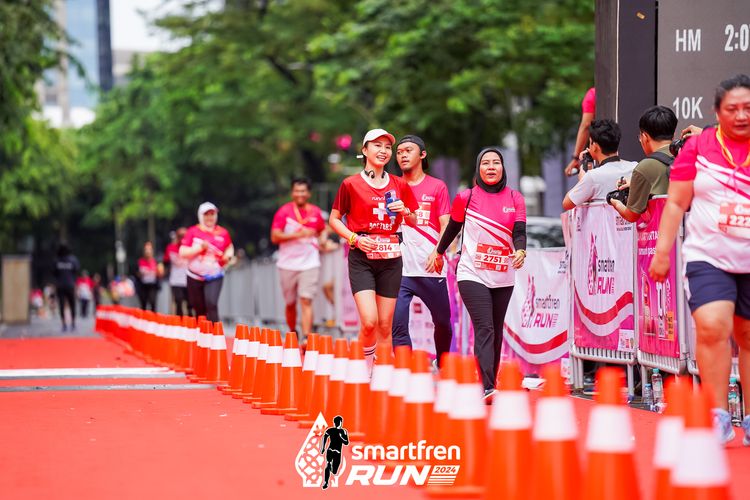 Race photo from Smartfren Run 2024