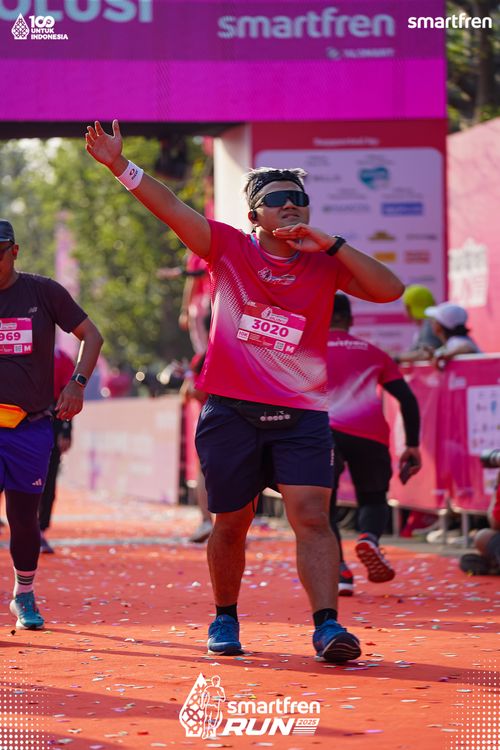 Race photo from Smartfren Run 2025 