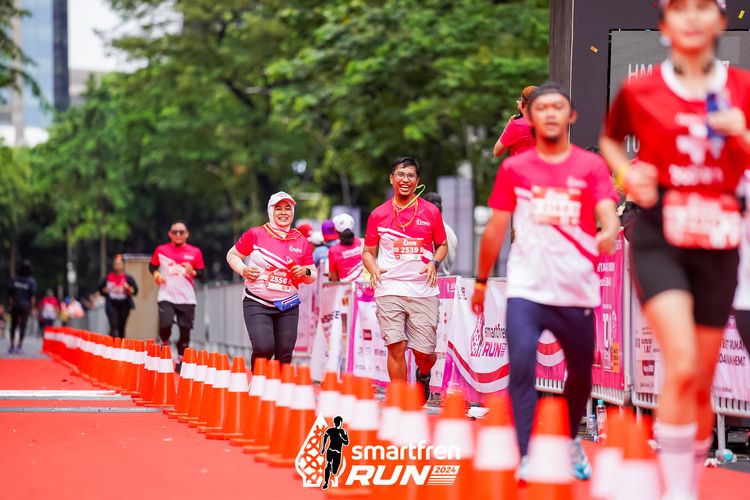 Race photo from Smartfren Run 2024