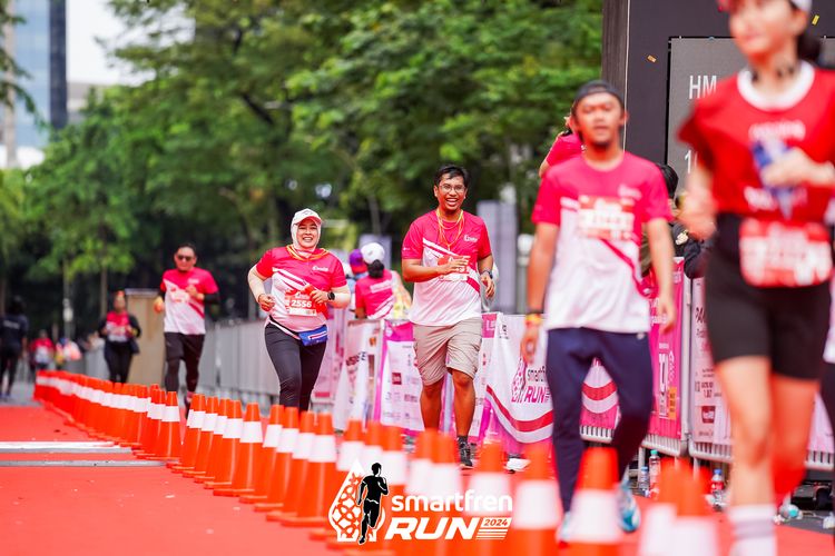 Race photo from Smartfren Run 2024