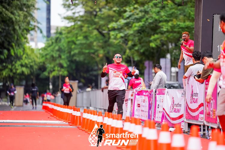Race photo from Smartfren Run 2024