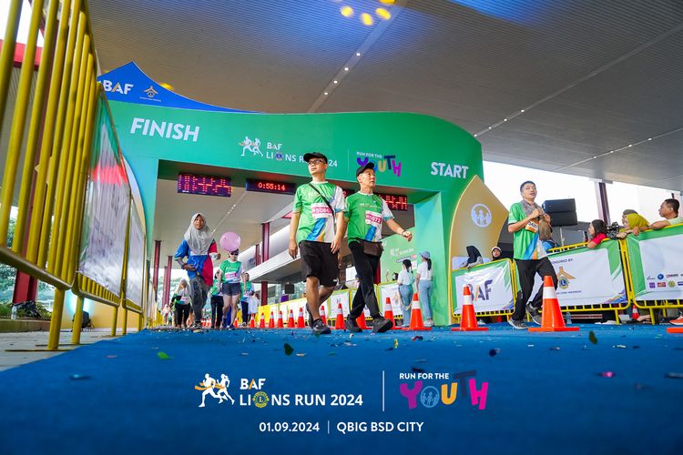 Race photo from BAF LIONS RUN 2024
