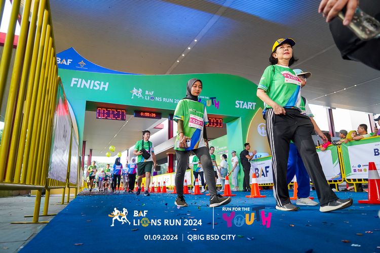 Race photo from BAF LIONS RUN 2024