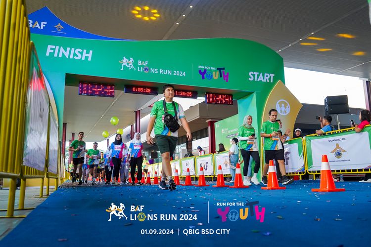 Race photo from BAF LIONS RUN 2024