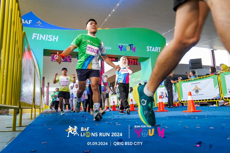 Race photo from BAF LIONS RUN 2024