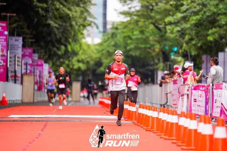 Race photo from Smartfren Run 2024