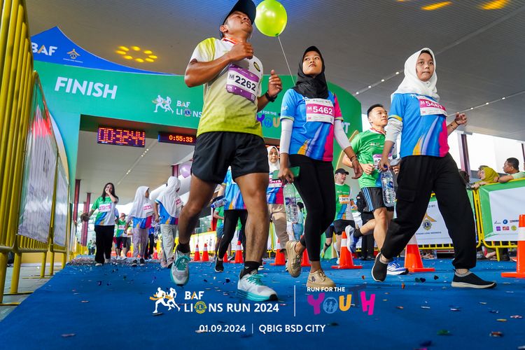 Race photo from BAF LIONS RUN 2024