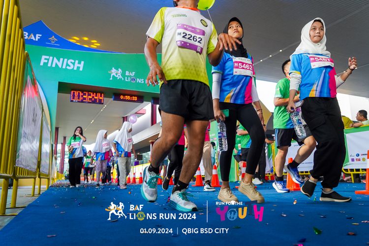 Race photo from BAF LIONS RUN 2024