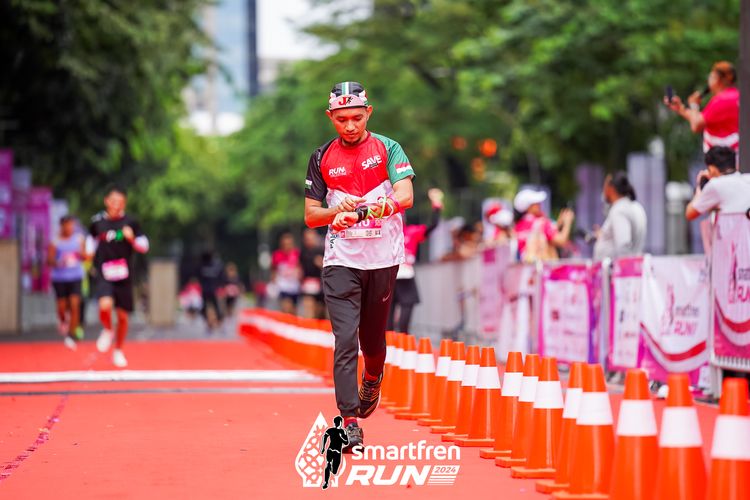 Race photo from Smartfren Run 2024