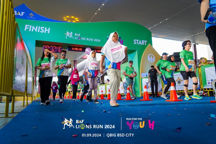 Race photo from BAF LIONS RUN 2024