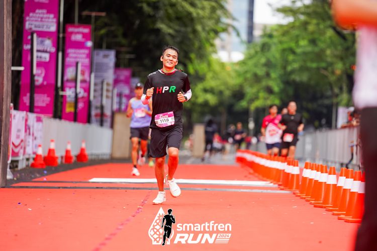 Race photo from Smartfren Run 2024