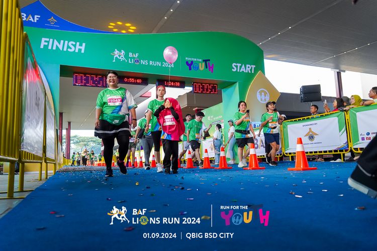 Race photo from BAF LIONS RUN 2024
