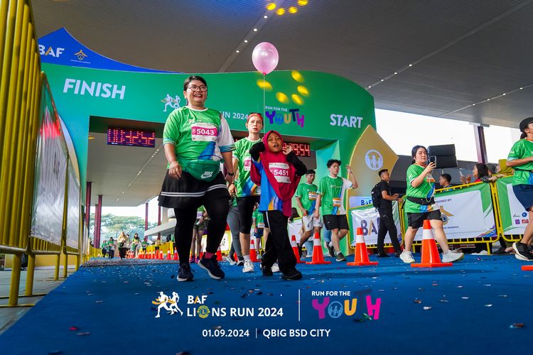 Race photo from BAF LIONS RUN 2024