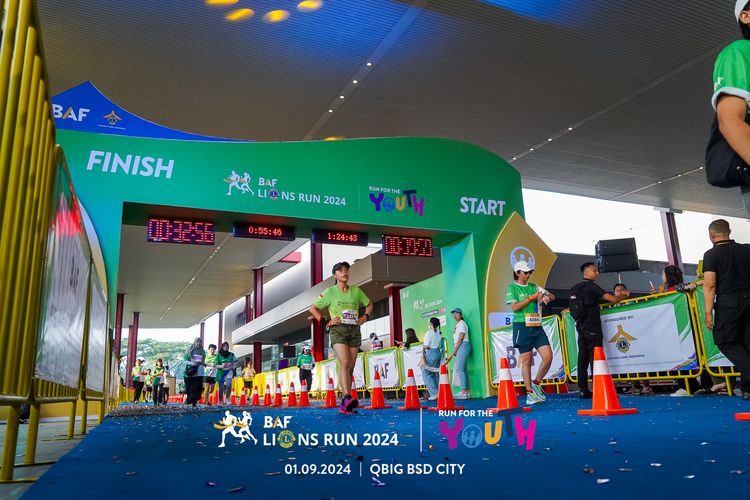 Race photo from BAF LIONS RUN 2024