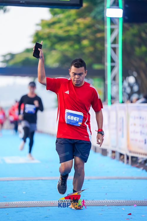 Race photo from CISANGKAN KBP CITY RUN 2025