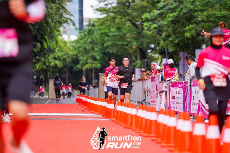 Race photo from Smartfren Run 2024